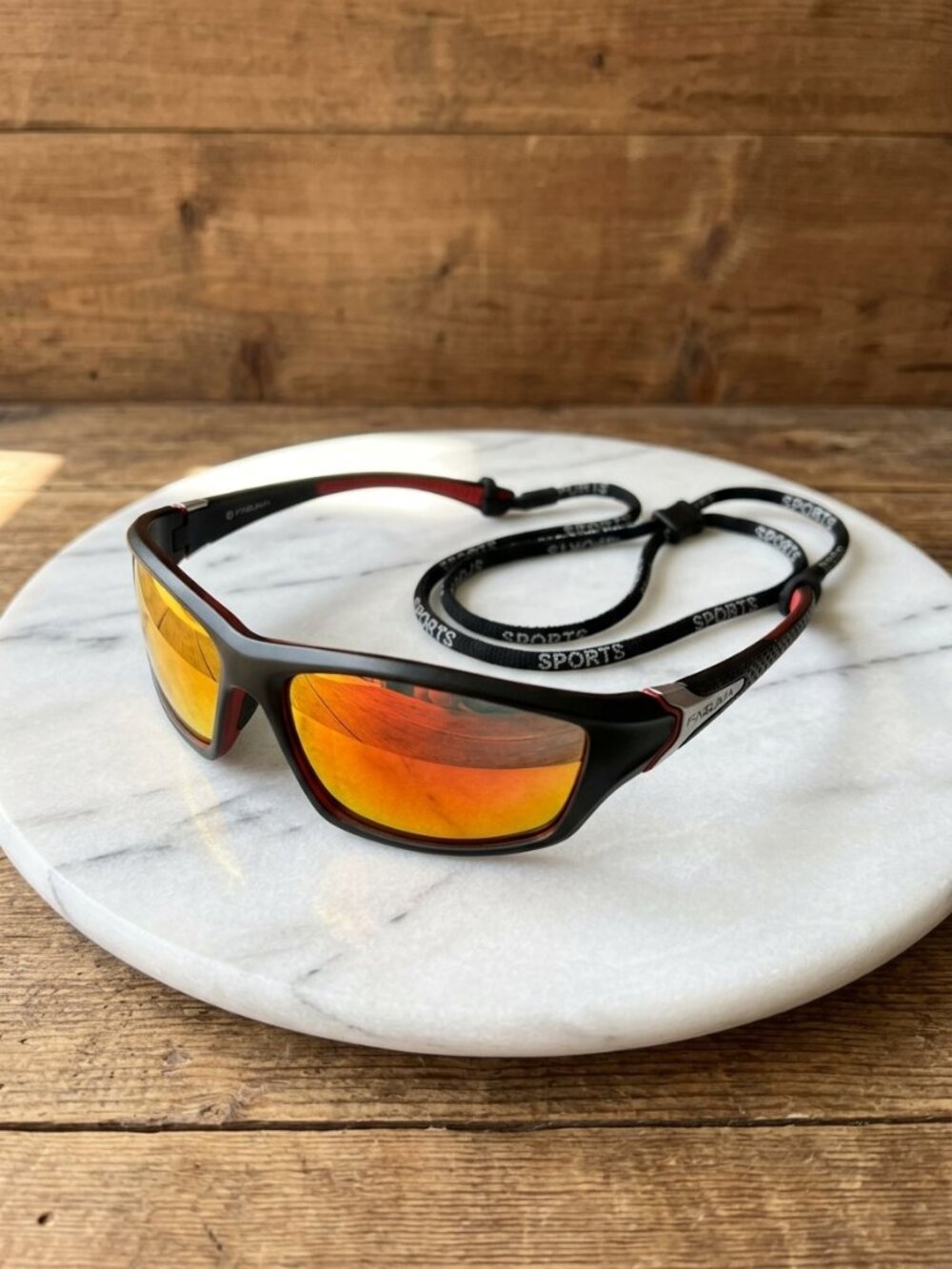 Sports Polarized Sunglasses UV400 Protection Wrap Around Lightweight Men